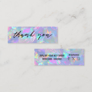opal texture gemstone mini carte de visite
