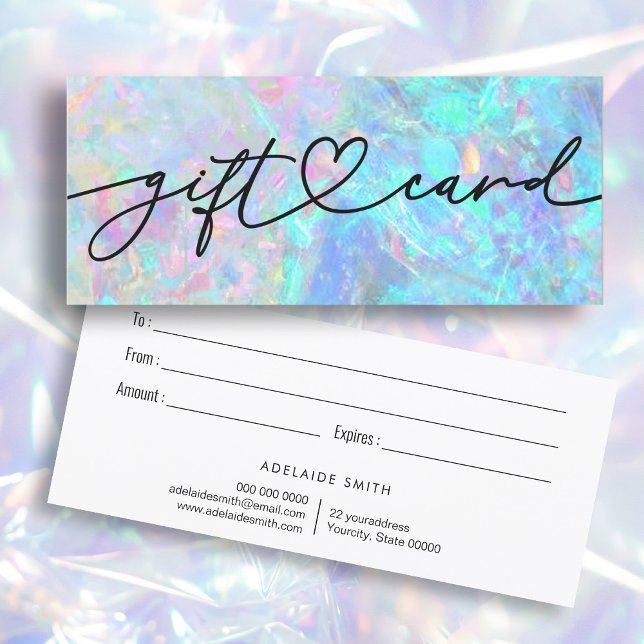  opal texture gift certificate (Creator Uploaded)
