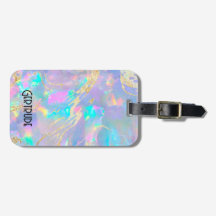  opal texture  luggage tag