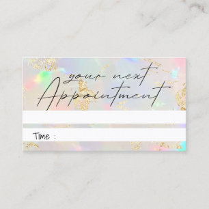 opal texture photo appointment card