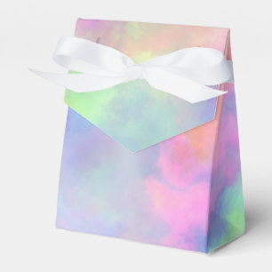 opal watercolor splash : favor box