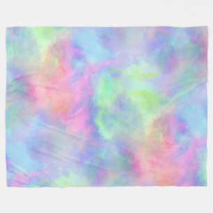 opal watercolor splash : fleece blanket