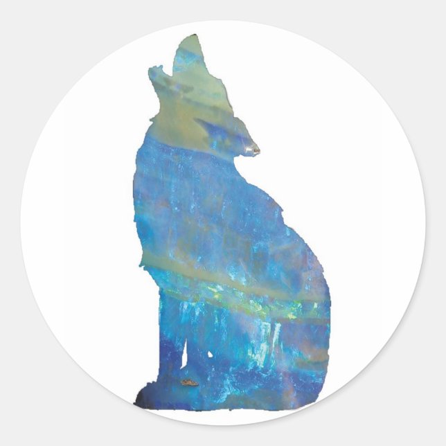 Opal Wolf Stickers (Front)