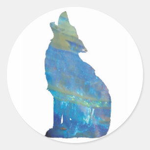Opal Wolf Stickers