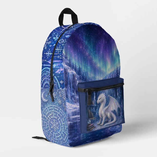 Opaline Frost Dragon Backpack (Back Corner Left)