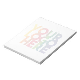 Opaque Simple Business Logo Poster Notepad