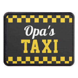 Opa's Taxi Funny Grandpa Nickname Trailer Hitch Cover