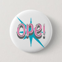 Ope, Funny Midwestern Slang | Retro Pink and Blue