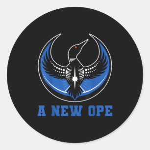 Ope Minnesota Rebel State Flag Classic Round Sticker