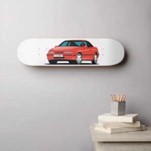 Opel Calibra red front Skateboard