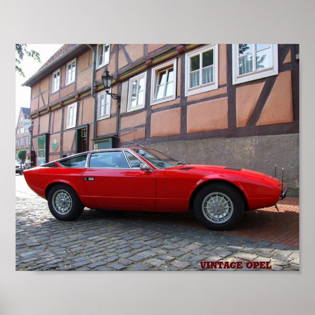 Opel Car German Vintage Poster (Front)