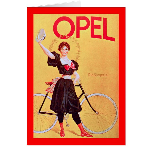 Opel - Vintage Bicycle Poster Art ( 1900 ) (Front)