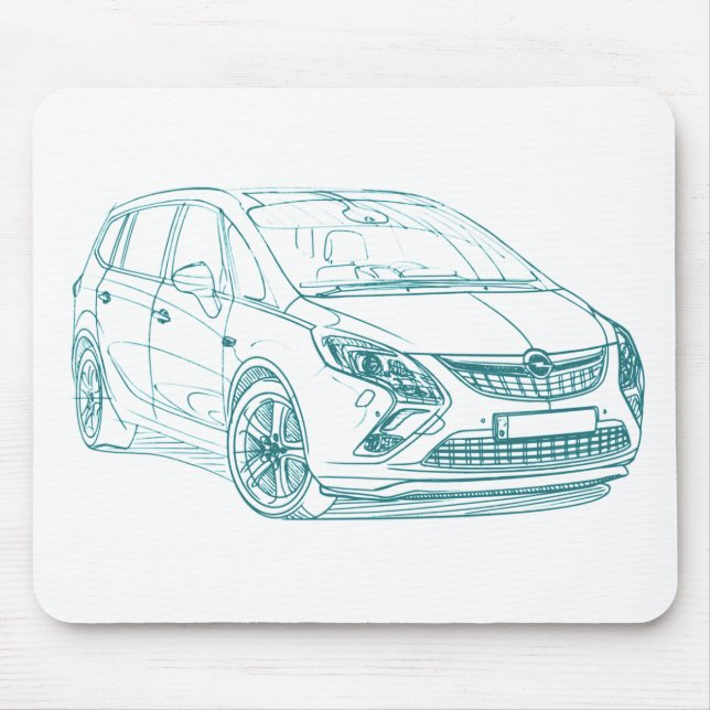 Opel Zafira Tourer 2012 Mouse Pad (Front)