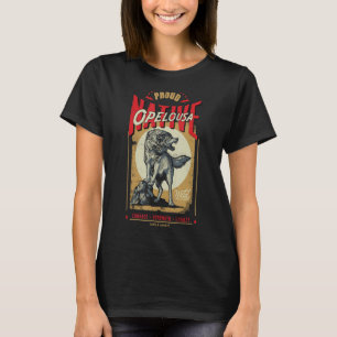 Opelousa Native American Indian Born Wolf Spirit R T-Shirt
