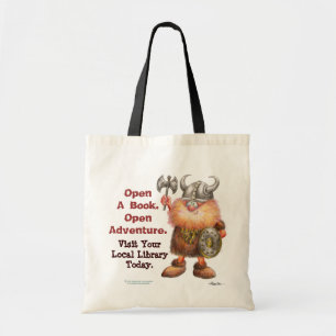 Open A Book. Open Adventure. Tote Bag