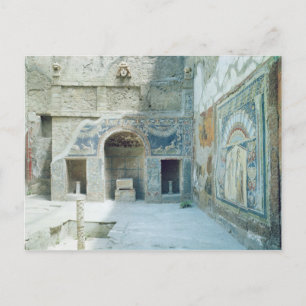 Open air triclinium of the House of Neptune Postcard