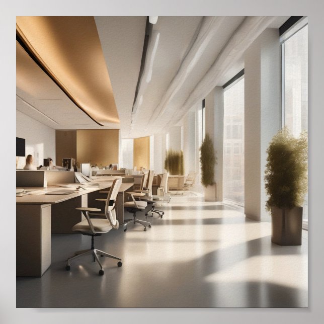  Open and airy office space Poster (Front)