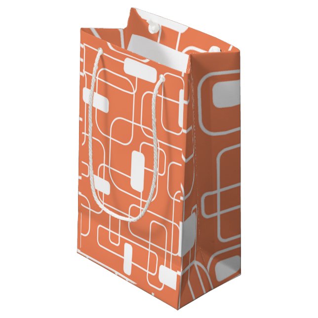 Open and Closed Rectangles Small Gift Bag (Front Angled)