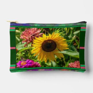 Open and Giving of Nurture - Sunflower Bloom Accessory Pouch