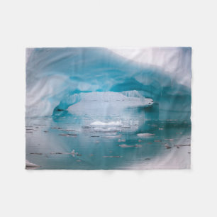 Open Arch Iceberg   Antarctica Fleece Blanket