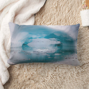 Open Arch Iceberg Antarctica Lumbar Pillow
