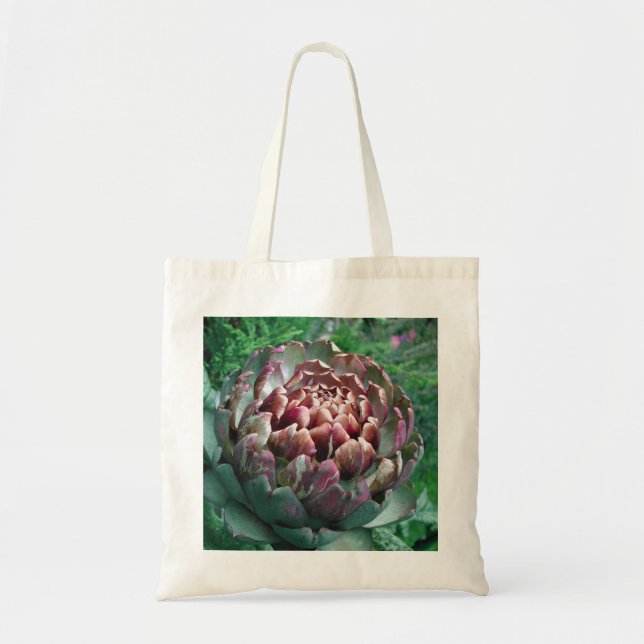 Open Artichoke Plant. Tote Bag (Front)