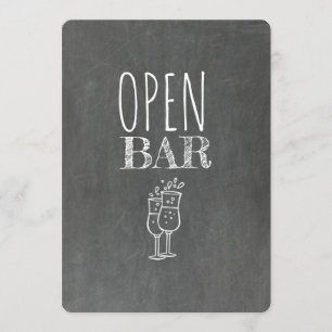 Open Bar   GROOMSMAN   BEST MAN Funny Proposal Invitation
