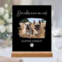 Open Bar Pet Drink Acrylique Mariage Connexion pou