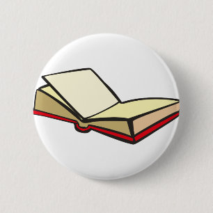 Open Book 2 Inch Round Button