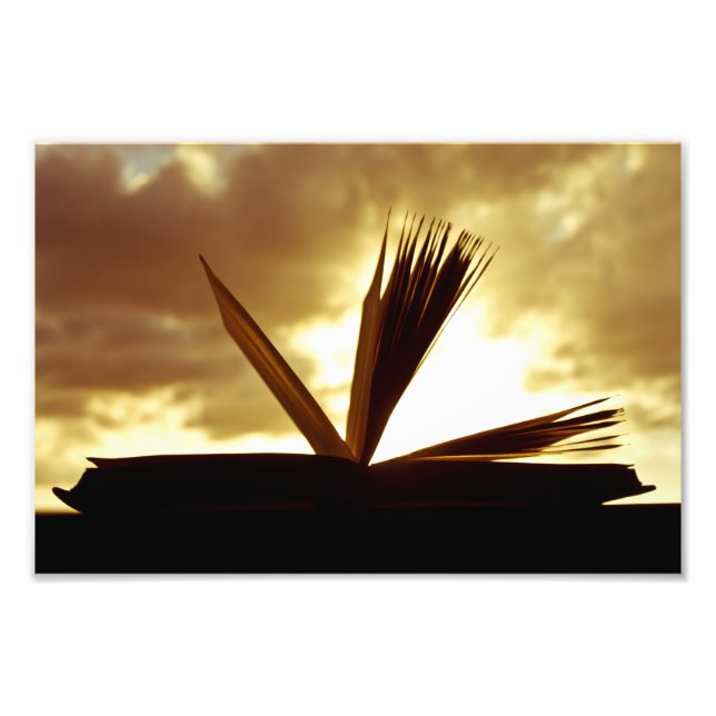 Open Book and Sunset Photograph (Front)