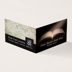 Open Book, Book Club Detailed Business Card