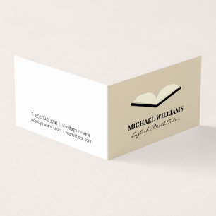 Open Book Business Card
