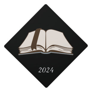Open Book Graduation Cap Topper