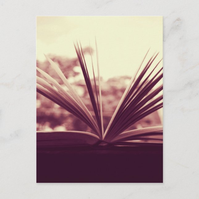 Open Book Photograph Postcard (Front)