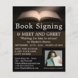Open Book, Writers Book Signing Advertising Flyer<br><div class="desc">Open Book,  Writers Book Signing Advertising Flyers By The Business Card Store.</div>