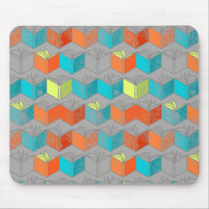 Open books mouse pad