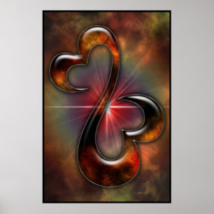 Open but Connected (Open Hearts) Poster