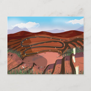 Open Cast Mine Postcard