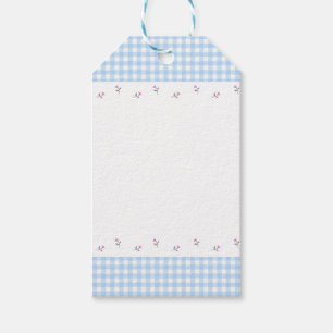 Open & Check (Blue)  Gift Tags