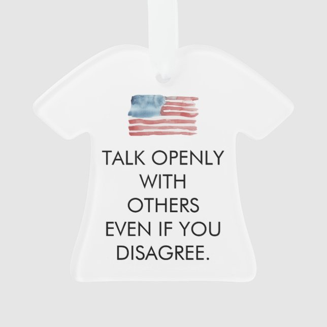 Open Conversation Ornament (Back)