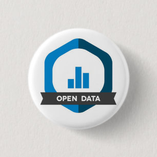 Open Data Badge 1 Inch Round Button