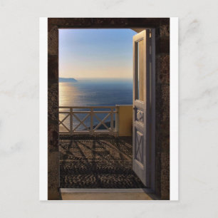 Open door postcard