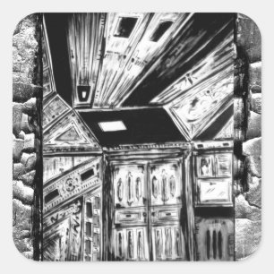 Open Doors Square Sticker