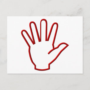 Open Hand/High Five/Wave Postcard