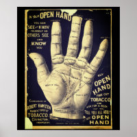Open Hand Palmistry Vintage Ad | POSTER