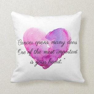 Open heart cancer pillow