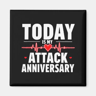 Open Heart Diseases Heart Attack Anniversary Surge Magnet