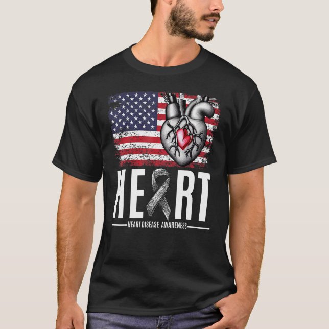 Open Heart Diseases Surgery Survivor Warrior Proud T-Shirt (Front)