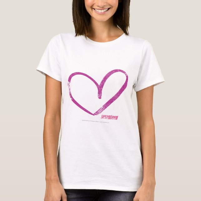 Open Heart Purple T-Shirt (Front)