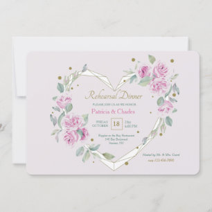 Open Heart Rehearsal Dinner Invitation